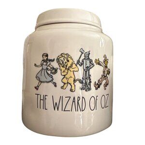 The Wizard Of Oz Ceramic Cookie Jar With Yellow Handle Lid